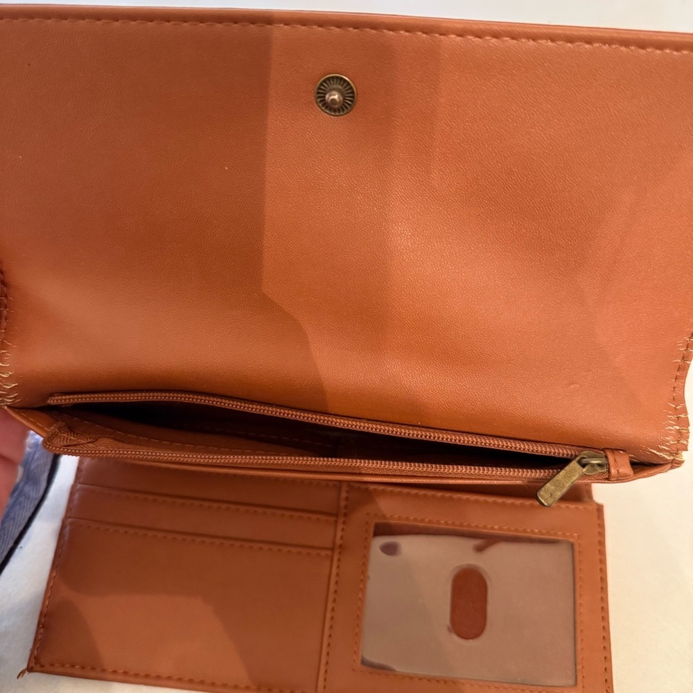 Universal Threads Sophisticated Brown Leather Car… - image 6